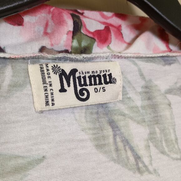 Show Me Your Mumu Womens Cardigan Size Small Floral Pink Open Front - Picture 4 of 5